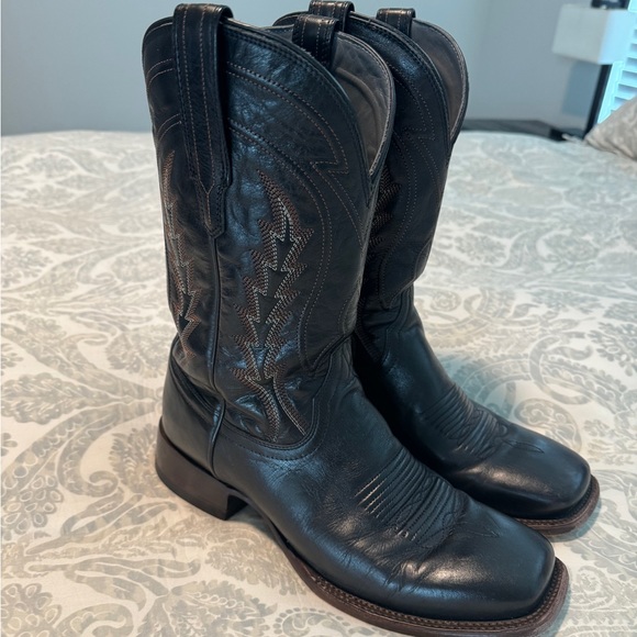 Tecovas “The Doc” Men’s Cowboy Boots Black Sz 11 D - Picture 2 of 7